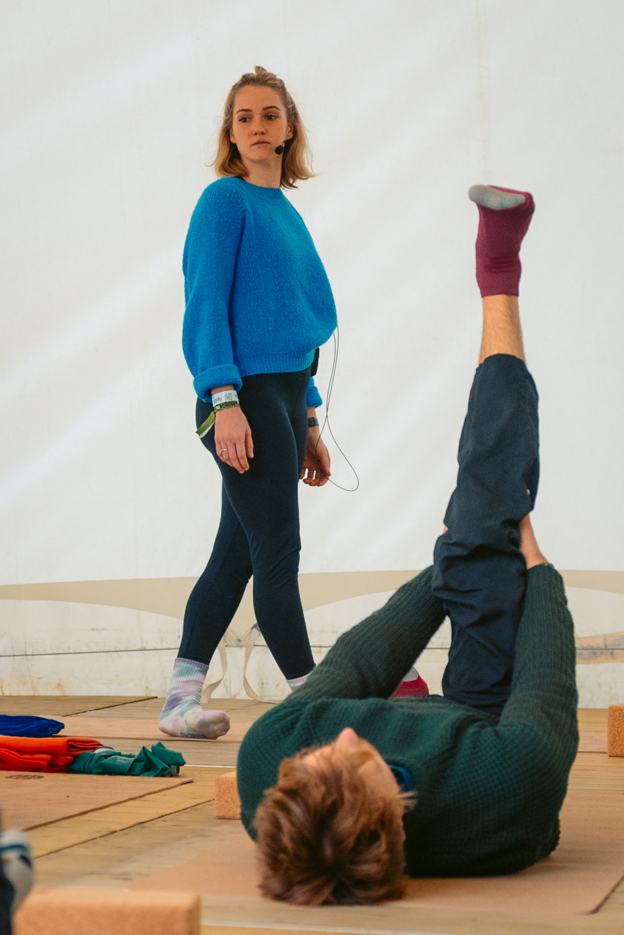 Rock Werchter Shoulder Stand Teacher Blue