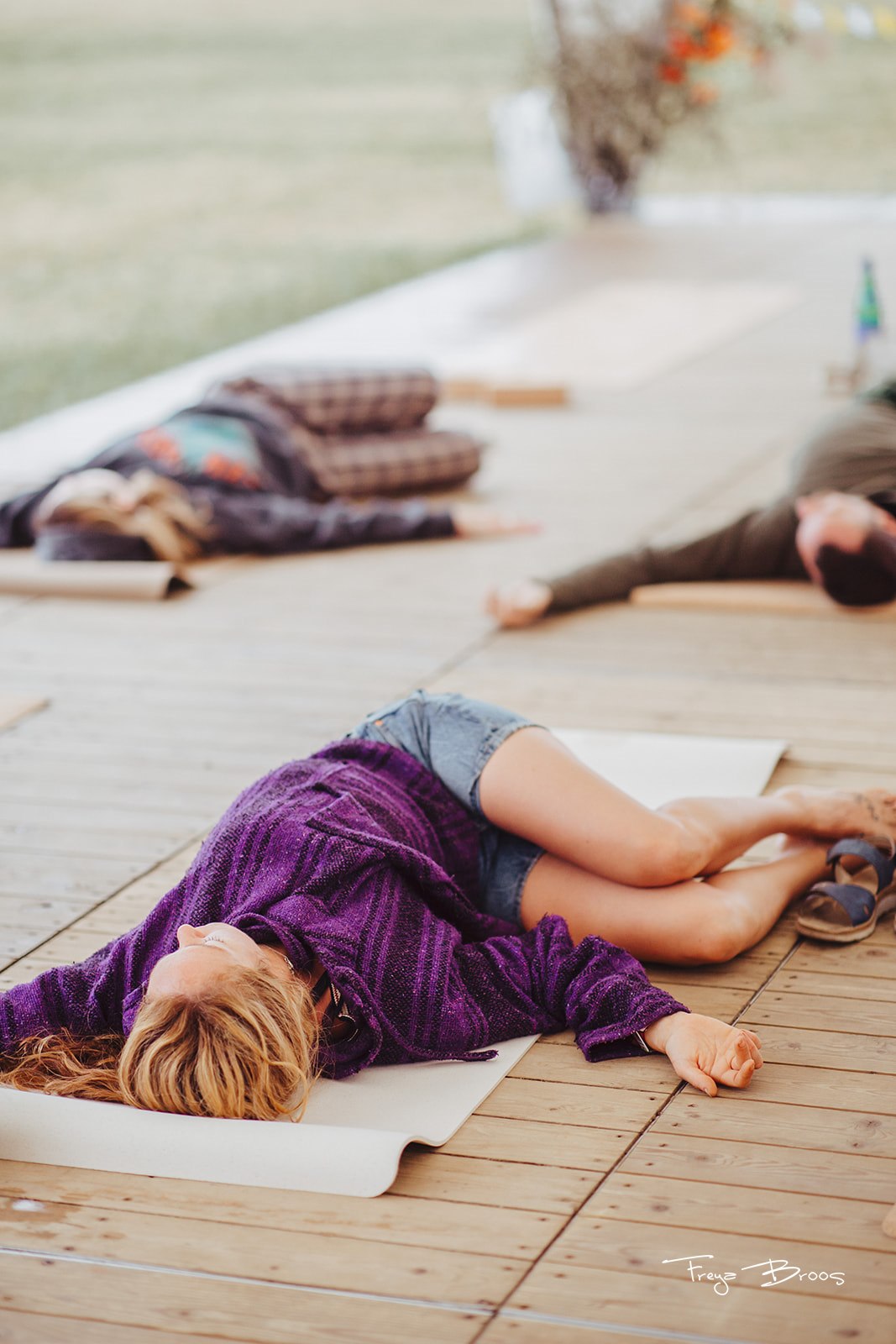 Festival Dome Woman Savasana Purple Top