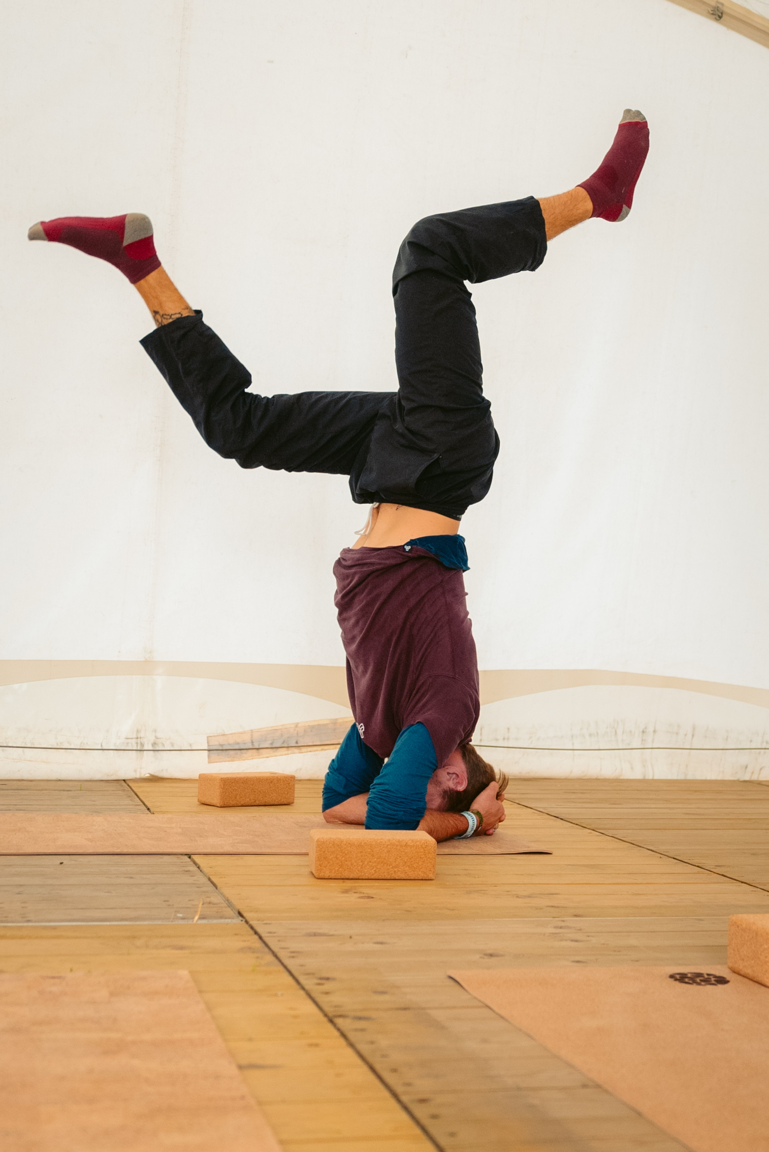 Rock Werchter Headstand Legs Bent Deck