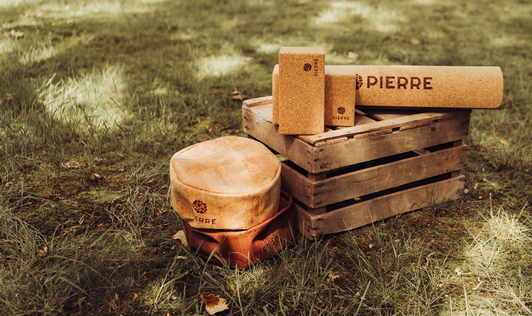PIERRE Sustainable Cork Yoga Equipment