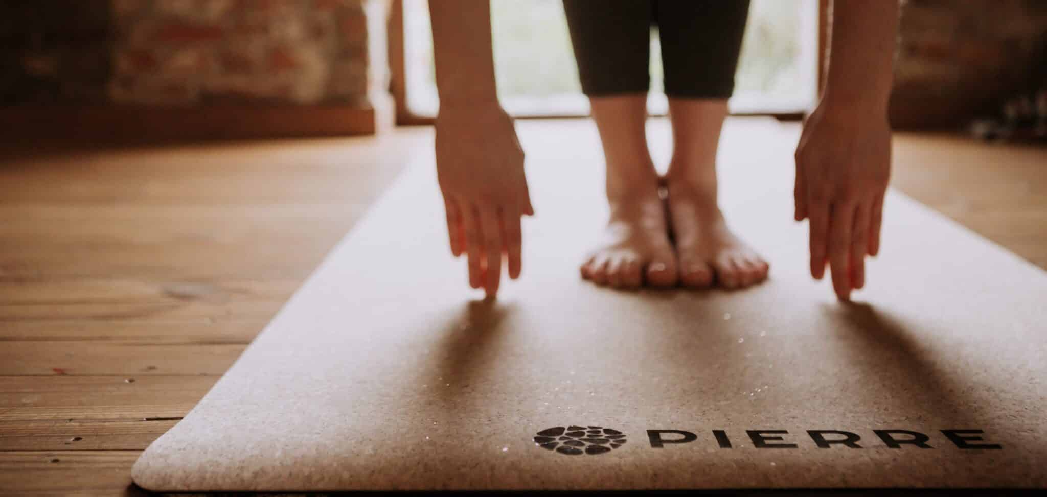 Yoga Practice On PIERRE Cork Mat