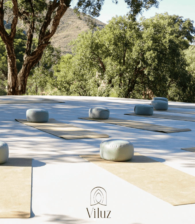 Outdoor Yoga Deck With PIERRE Mats