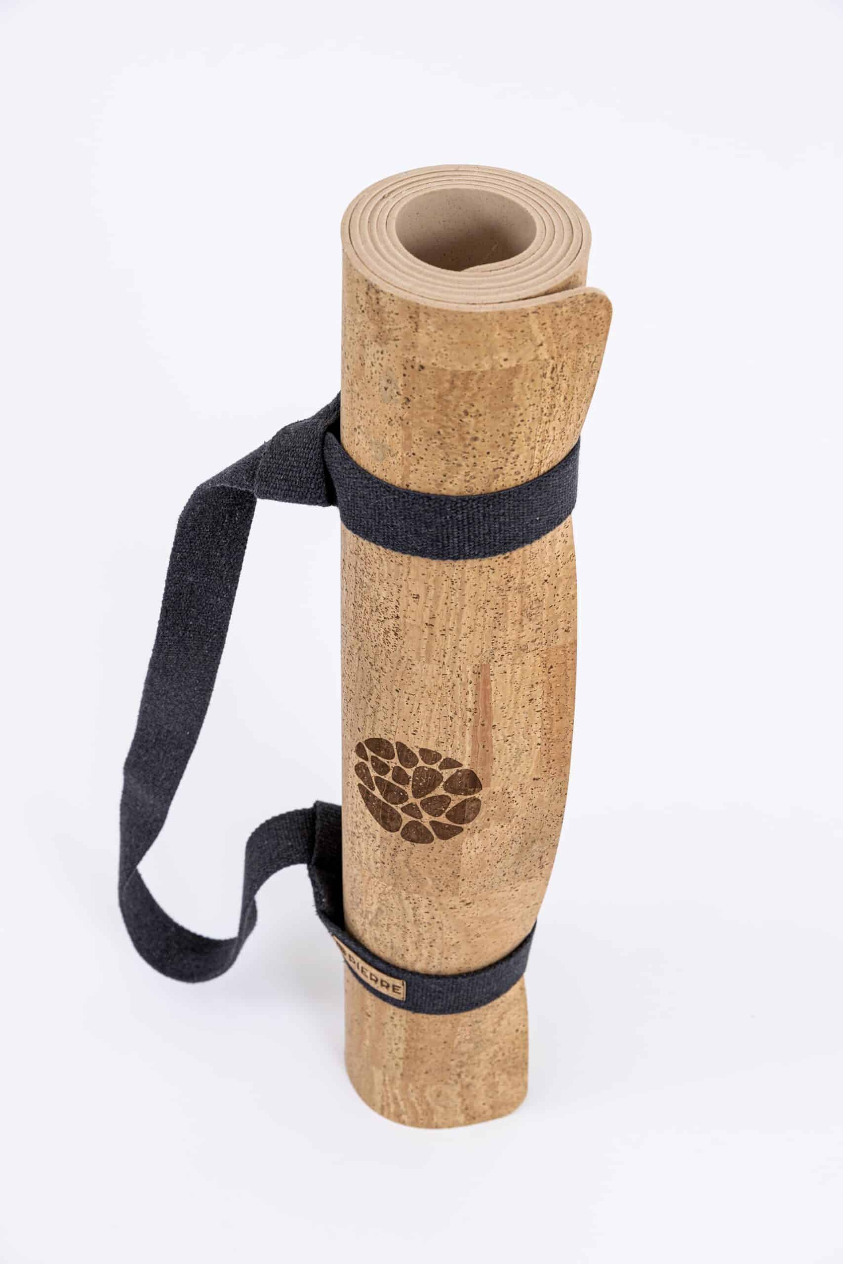 Rolled PIERRE Natural Cork Yoga Mat