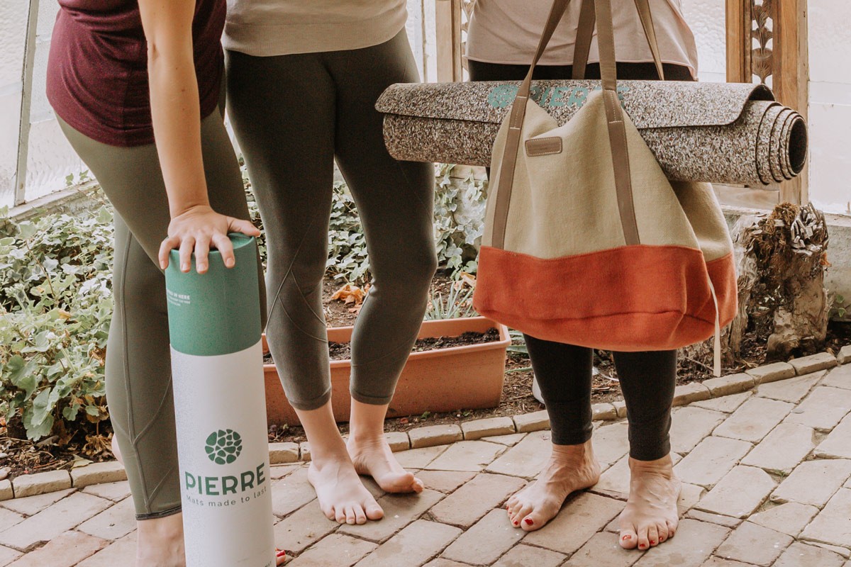 People Carrying PIERRE Yoga Products