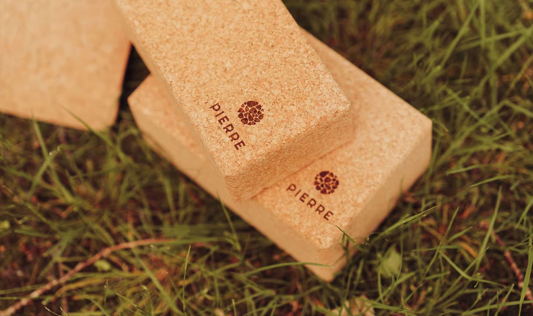 PIERRE Sustainable Cork Yoga Blocks