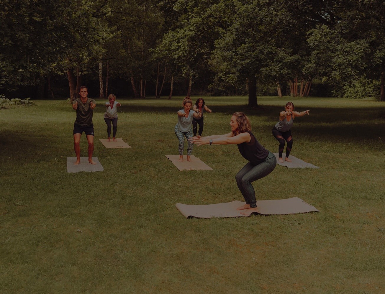Outdoor Yoga Class On PIERRE Mats