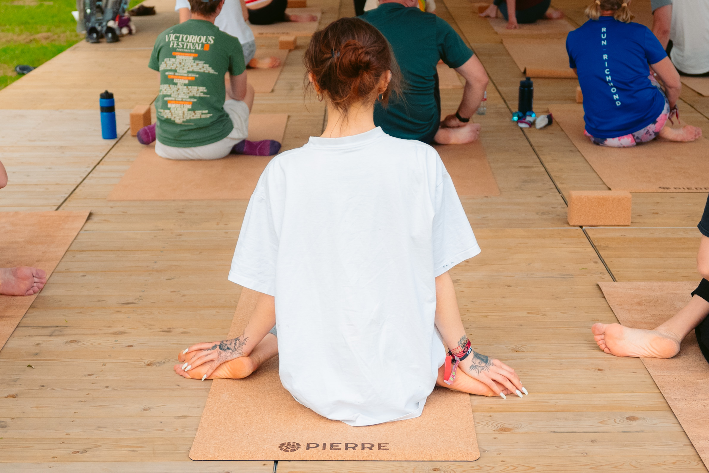 Rock Werchter Group Seated Cork Mats