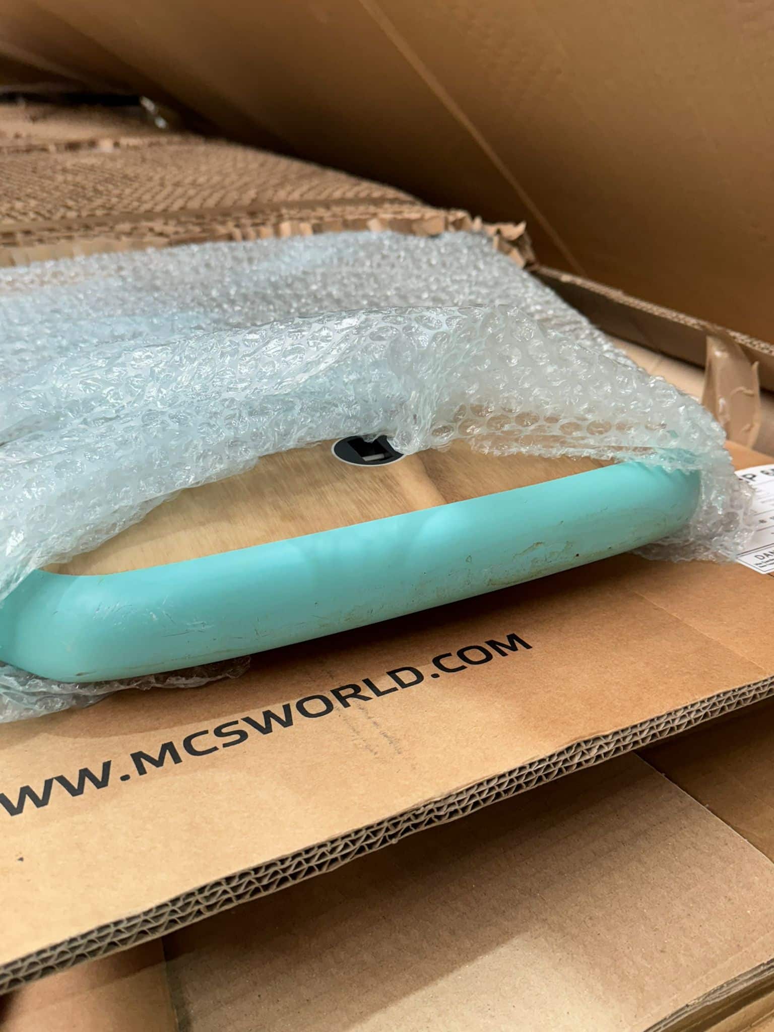 Wooden Equipment Inside Shipping Box