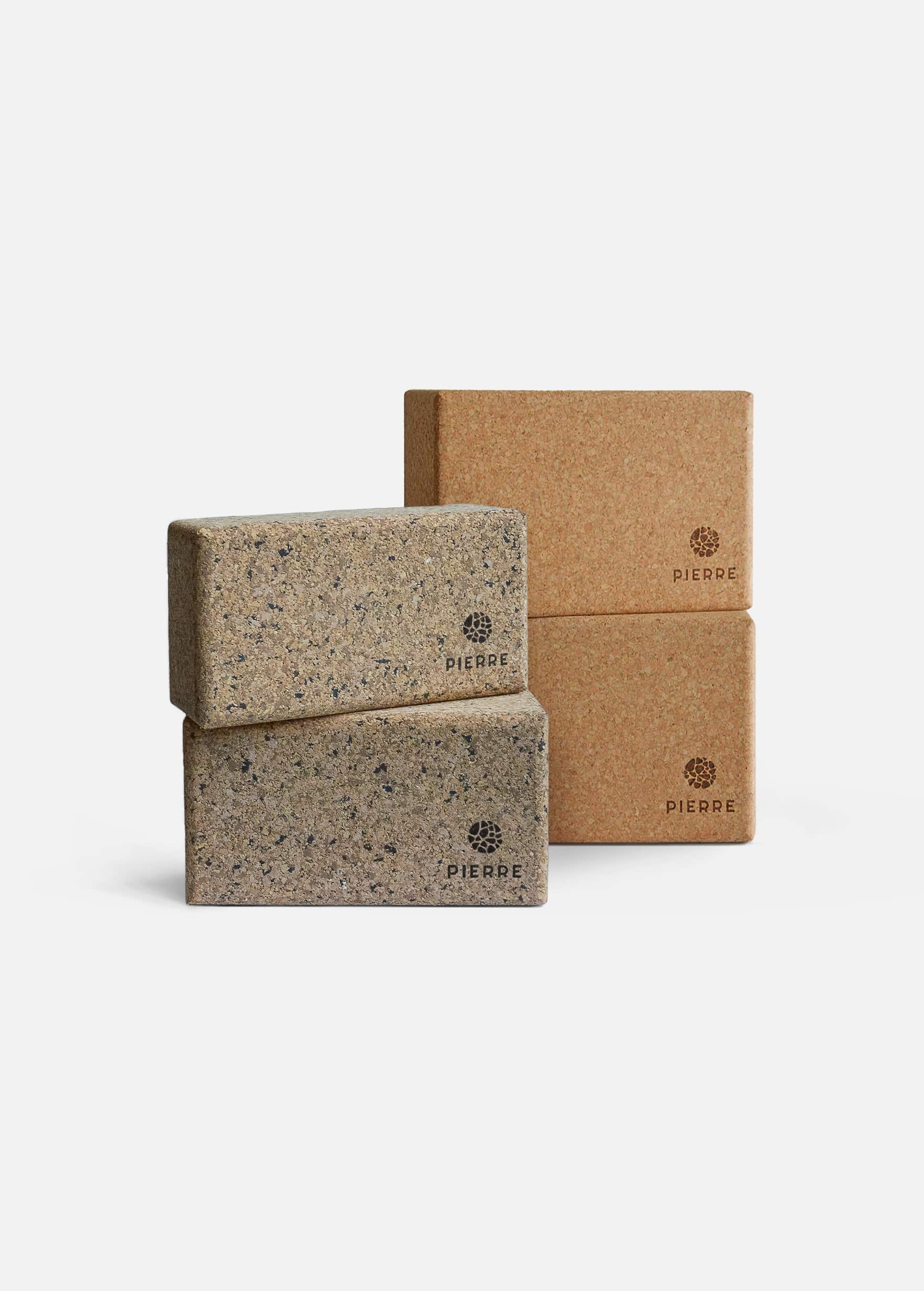PIERRE Sustainable Cork Yoga Blocks