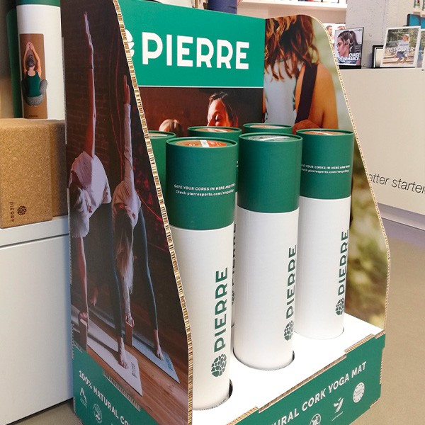 PIERRE Cork Yoga Mat Display