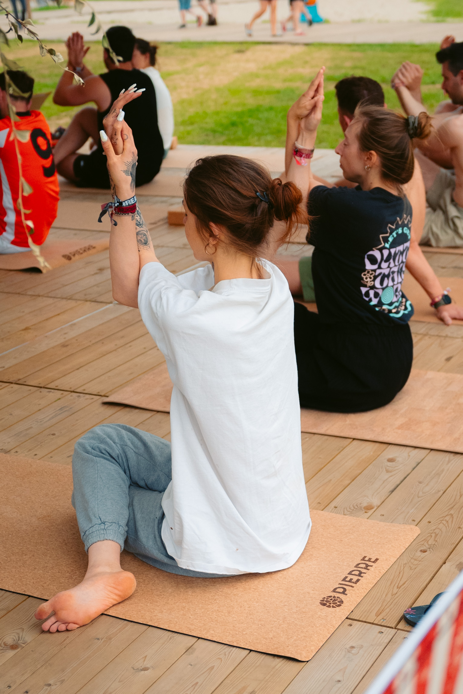 Rock Werchter Woman Arms Raised Outdoor Class