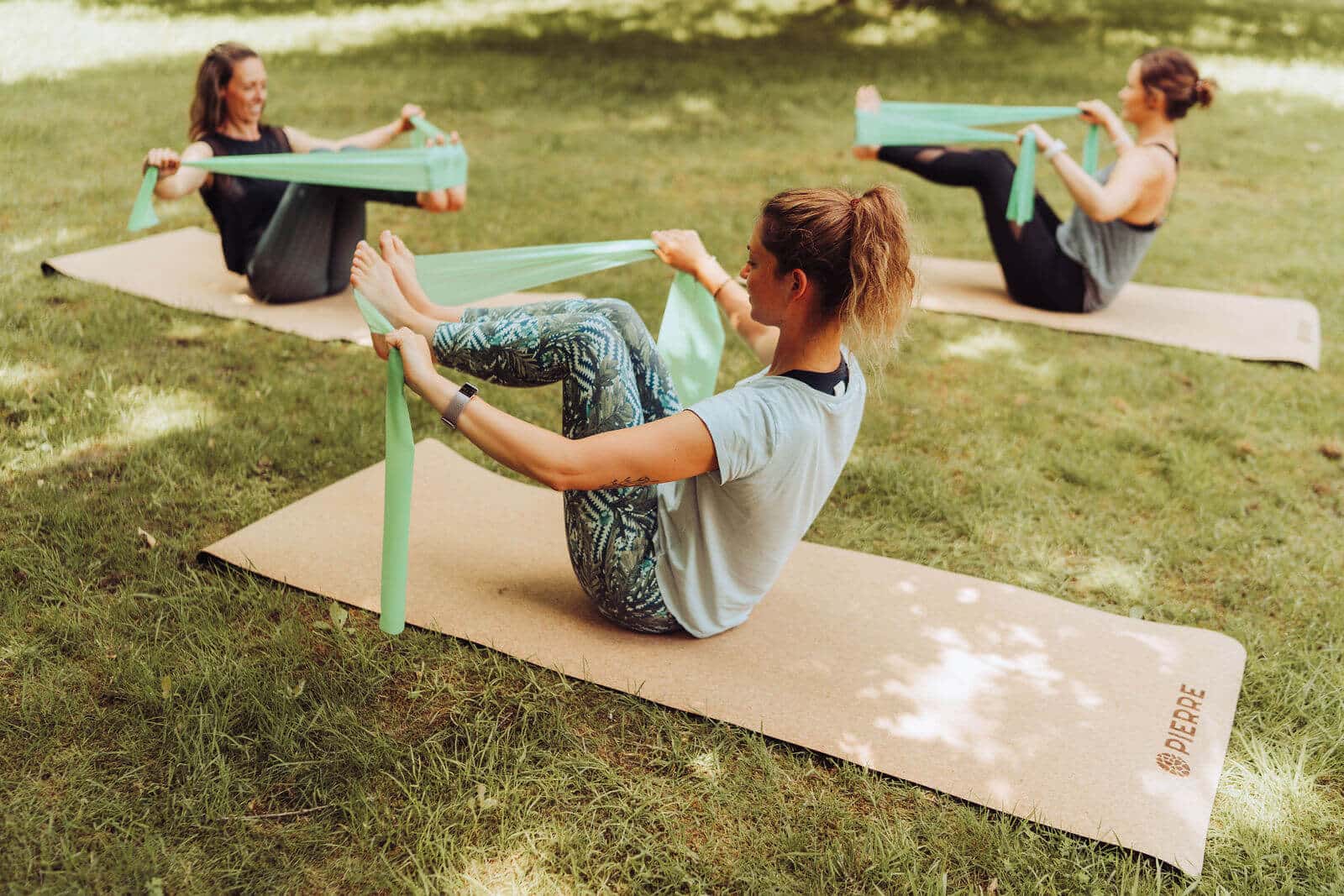 Outdoor Pilates Class On PIERRE Mats