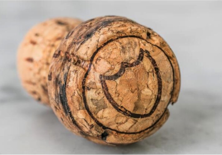 Macro View Natural Wine Cork Material