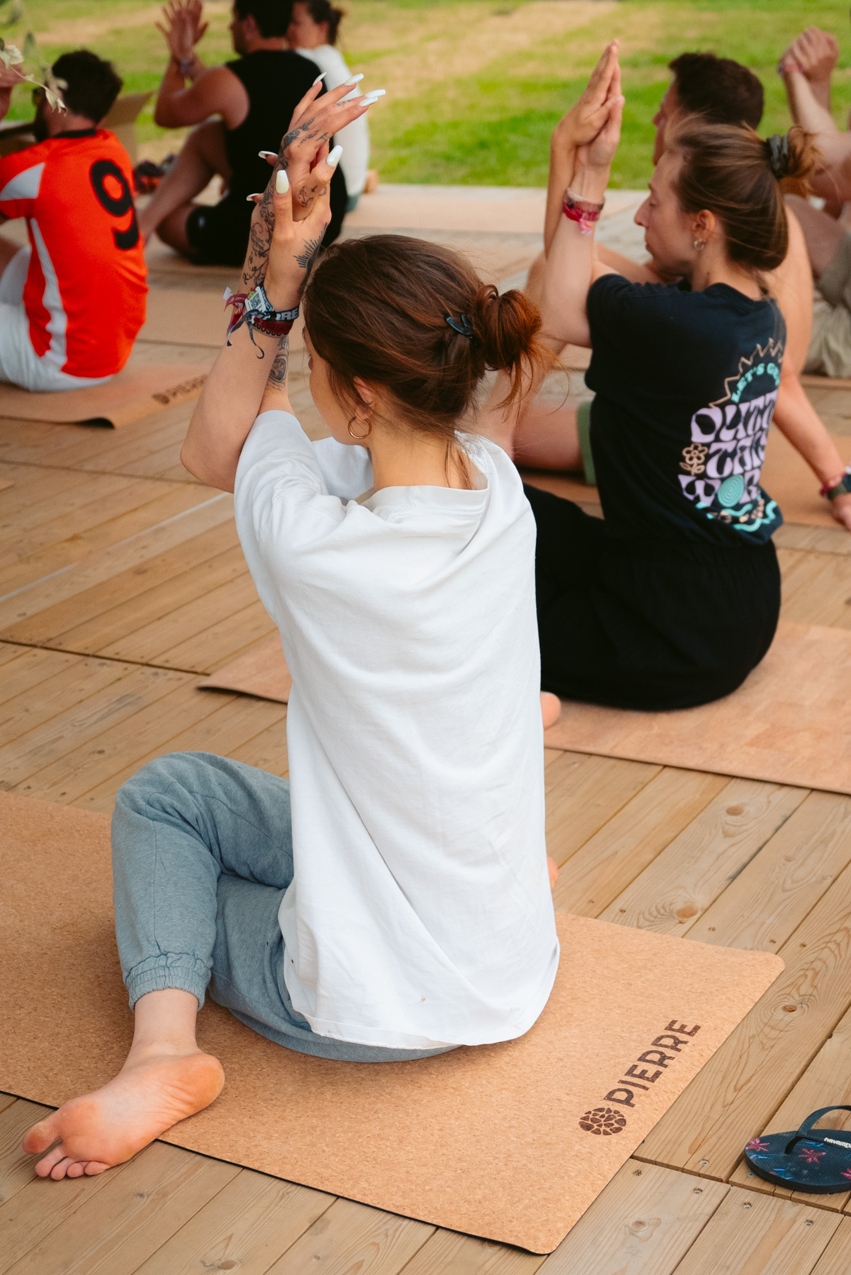 Rock Werchter White Shirt Arms Raised