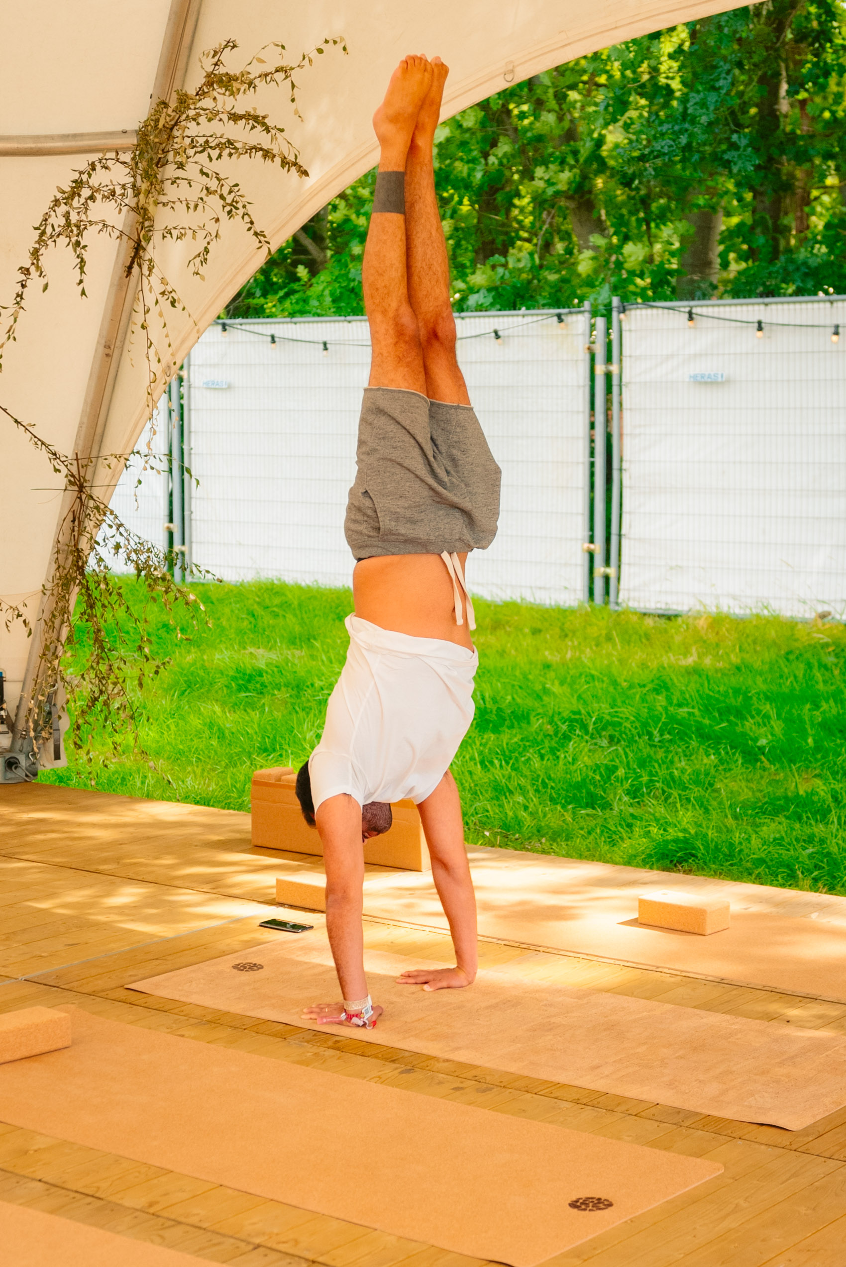 Rock Werchter Handstand Grass Tent Edge