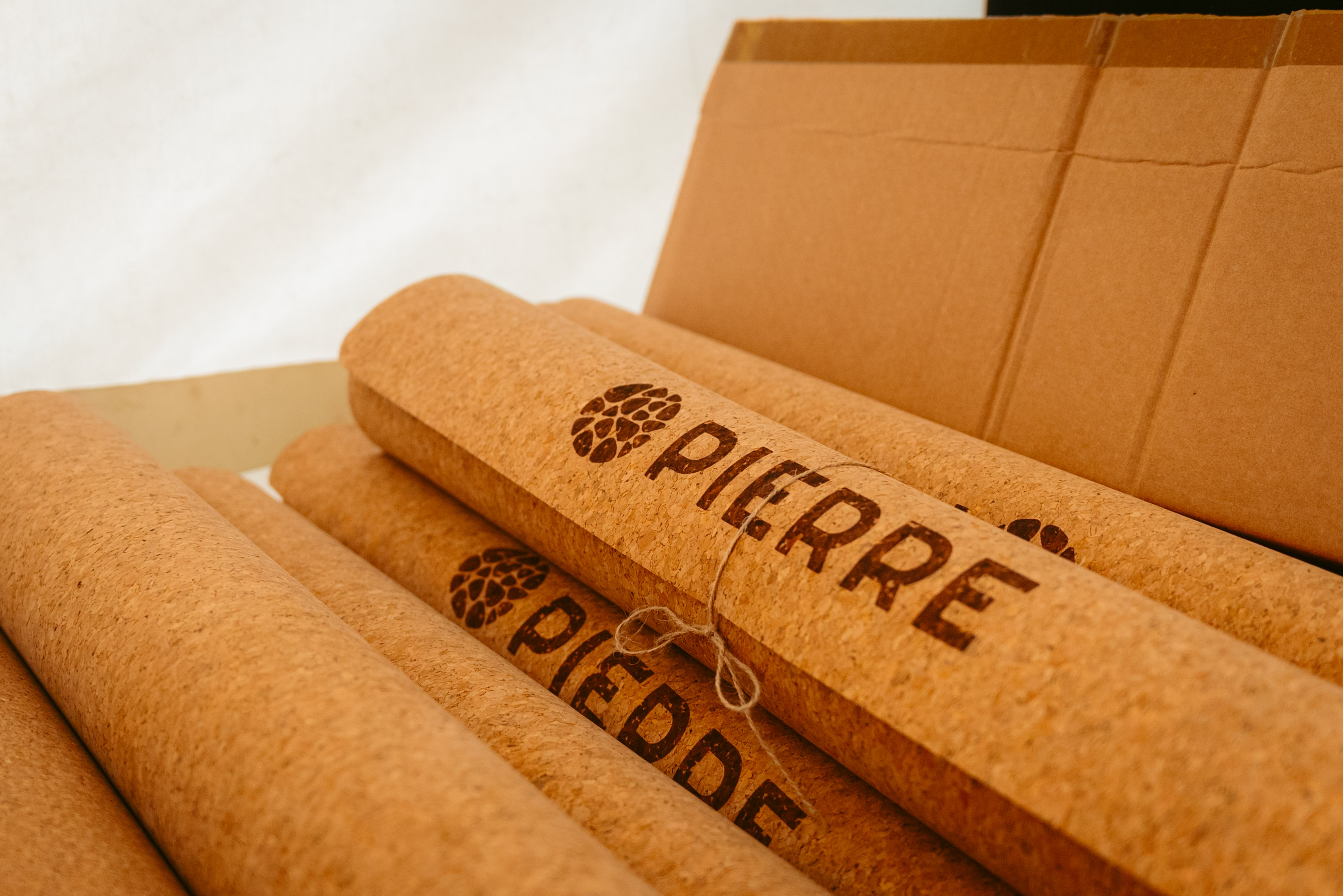 Rock Werchter Cork Mat Rolls Branded Stack