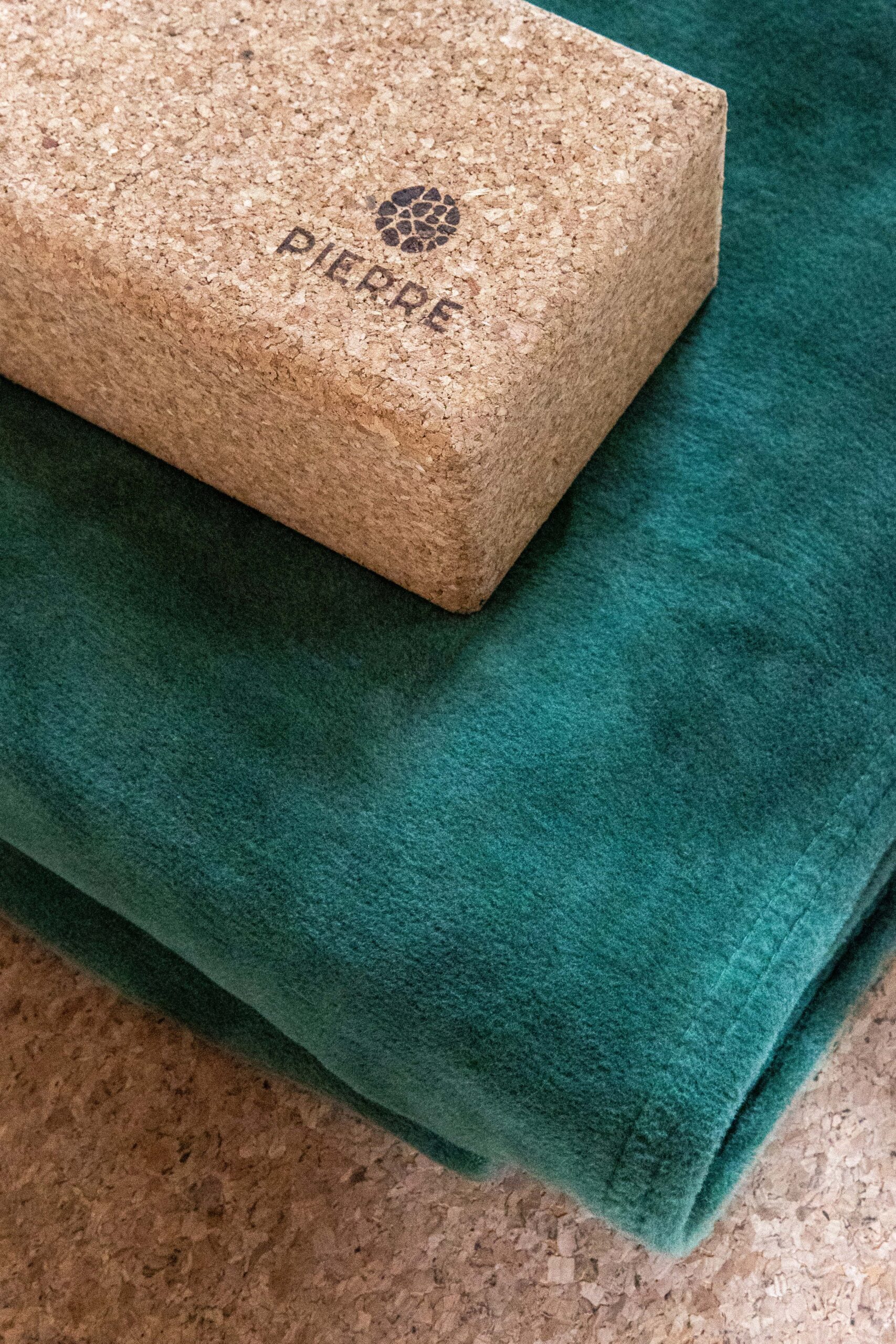 PIERRE Branded Cork Yoga Block