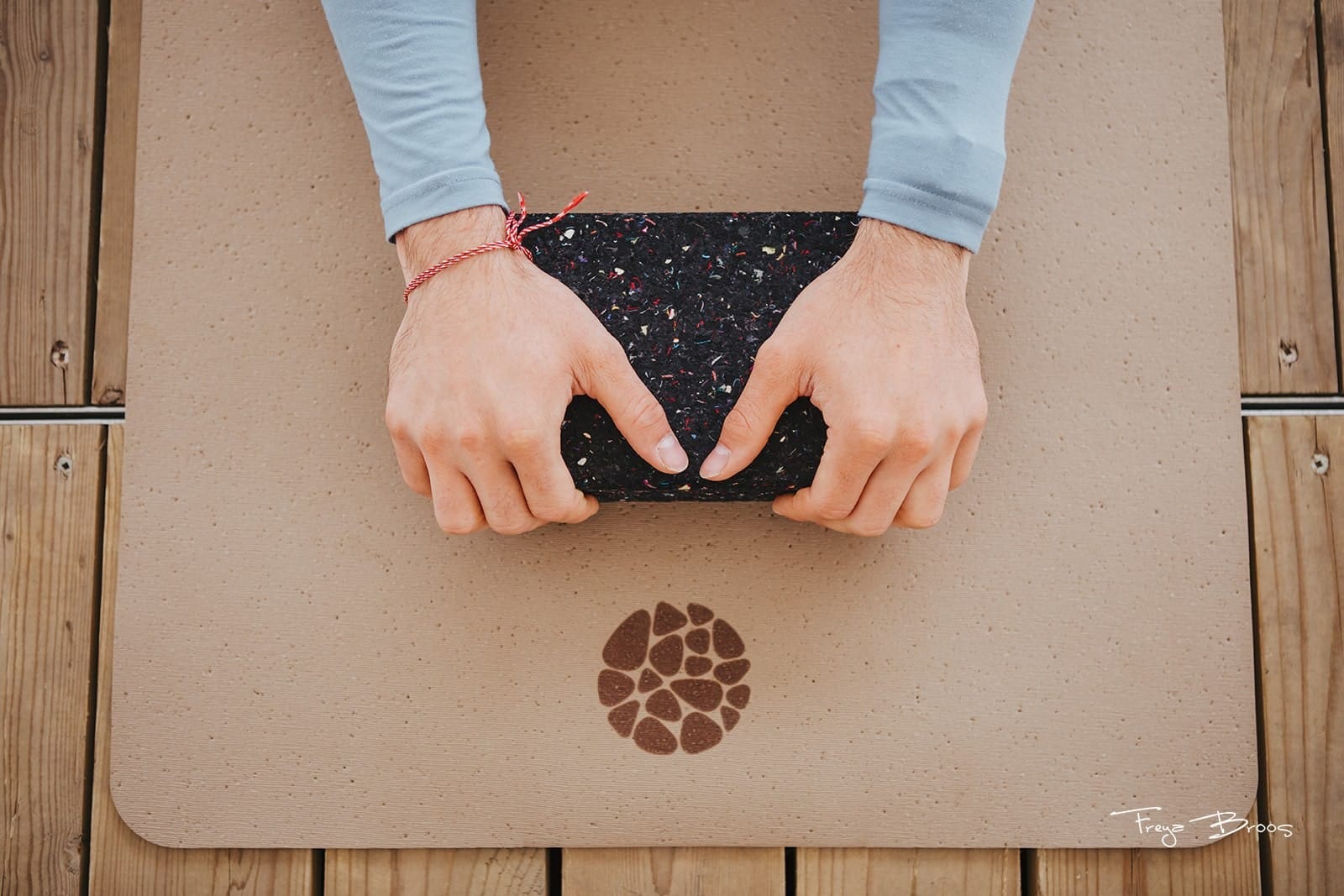 Recycled PIERRE Yoga Mat and Block