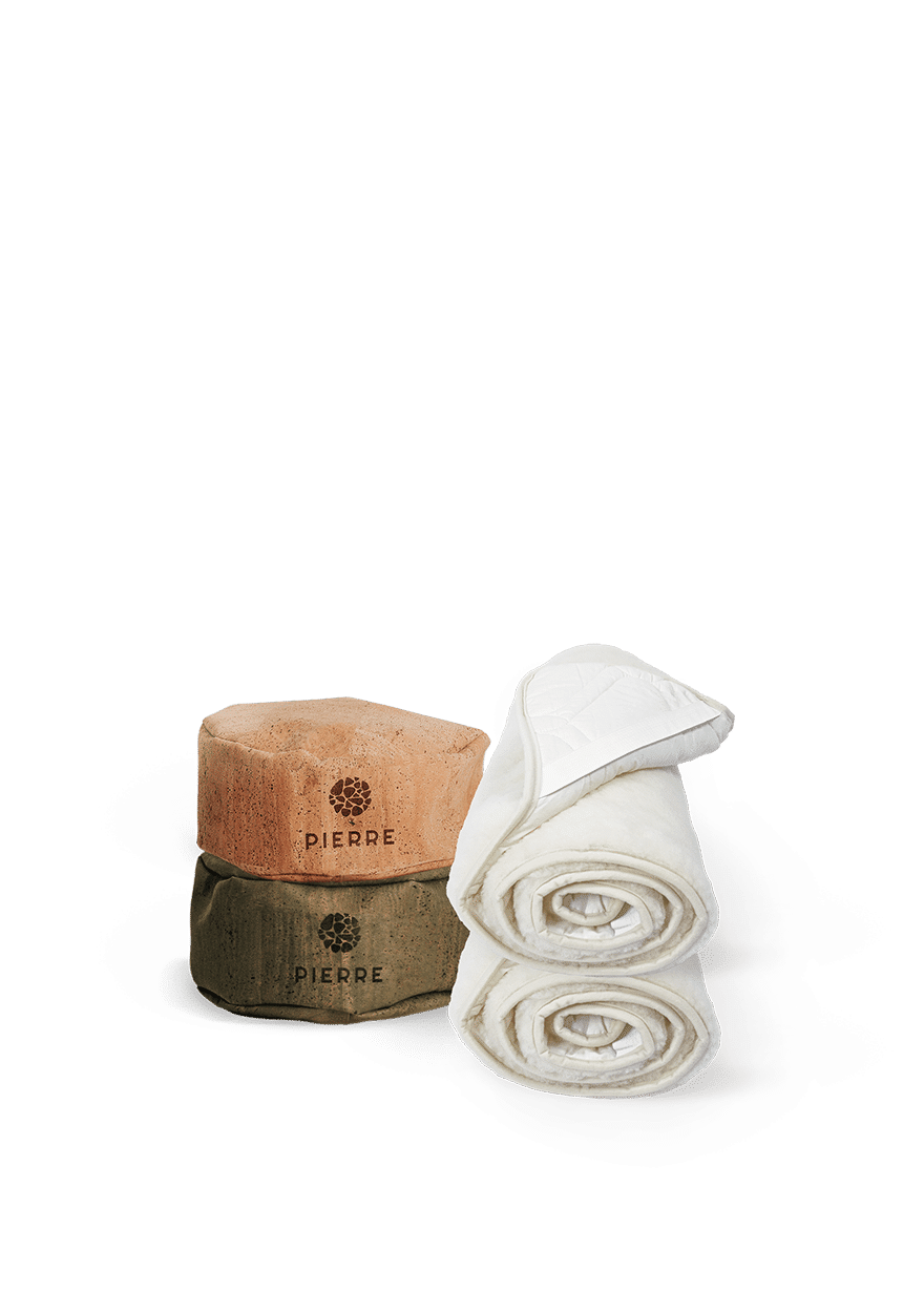 PIERRE Cork Blocks and Wool Mat