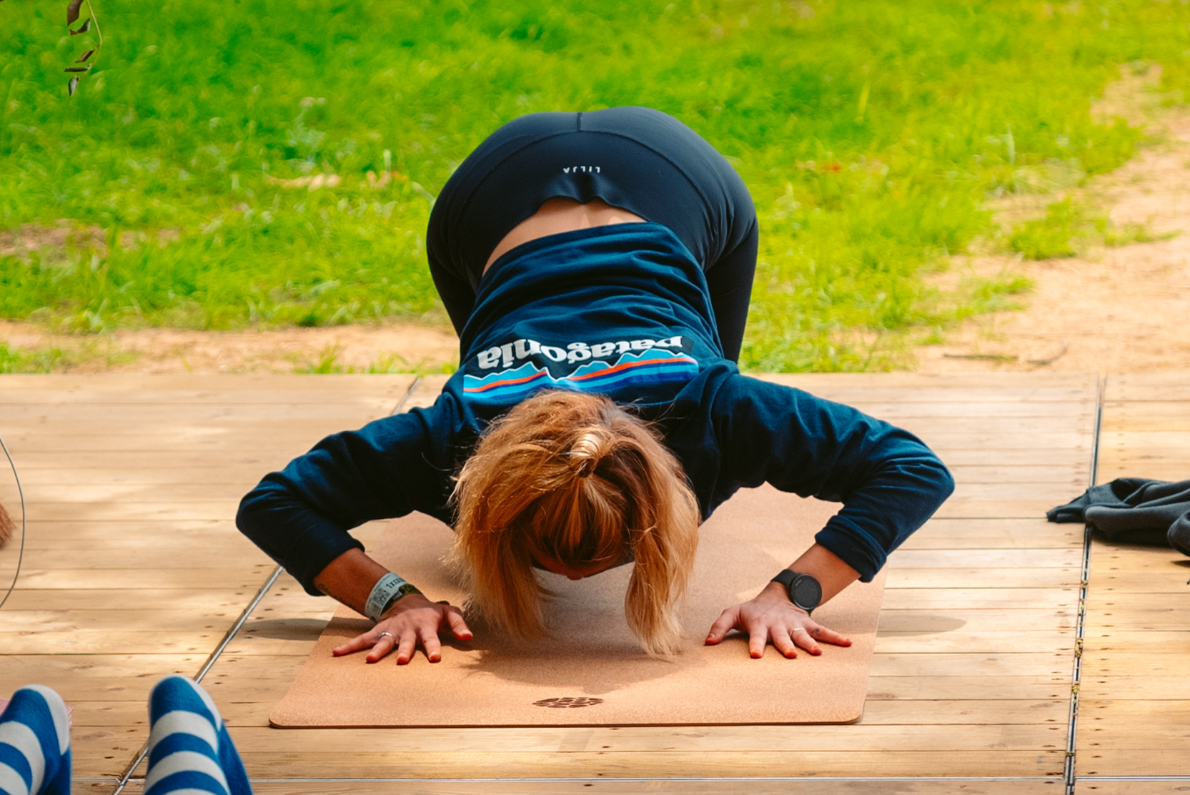 Rock Werchter Childs Pose Hoodie Grass