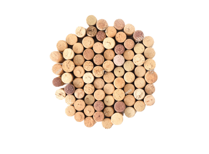 Natural Wine Corks In Circular Cluster