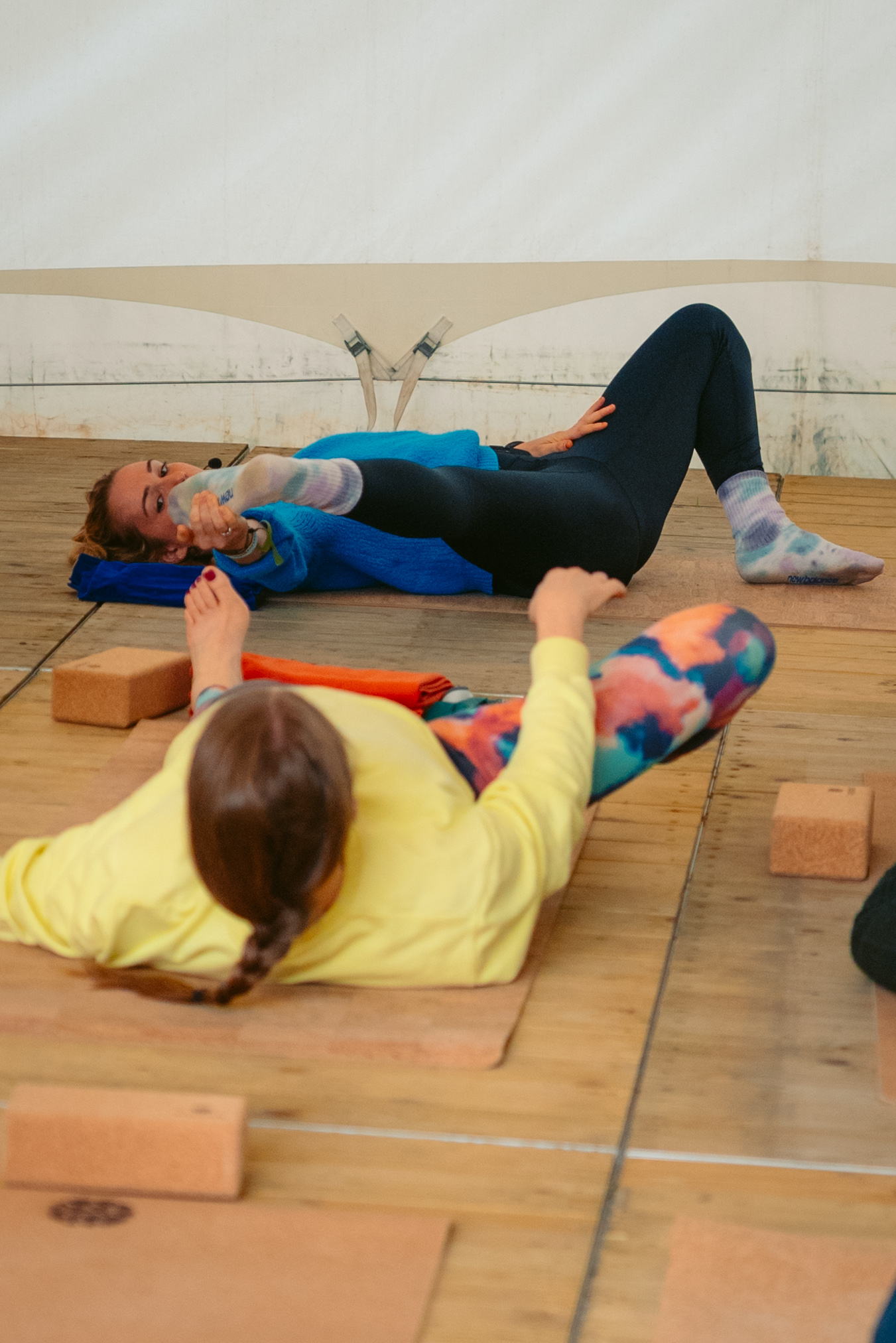 Rock Werchter Two Women Supine Stretch