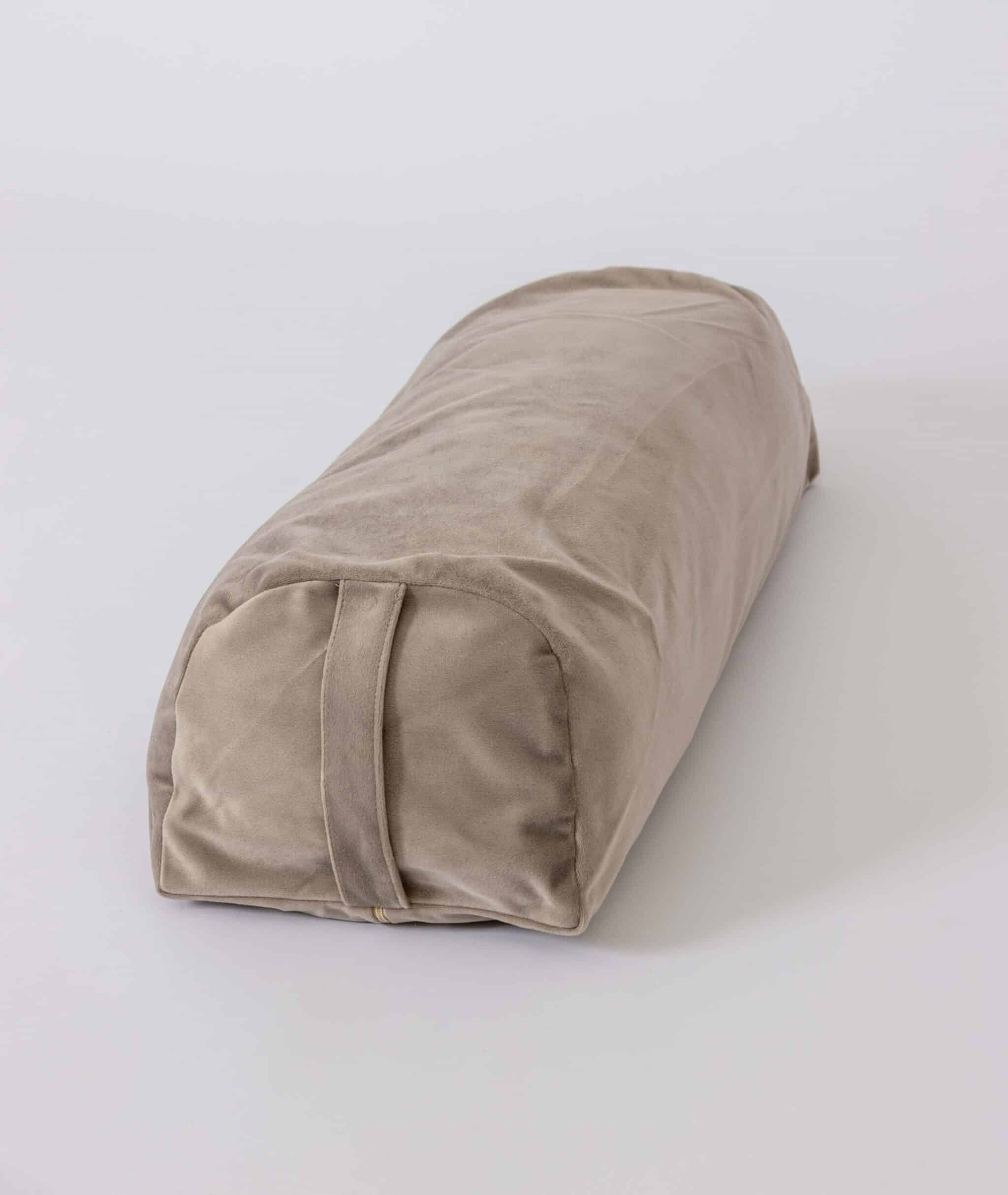 Taupe Soft Yoga Bolster By PIERRE