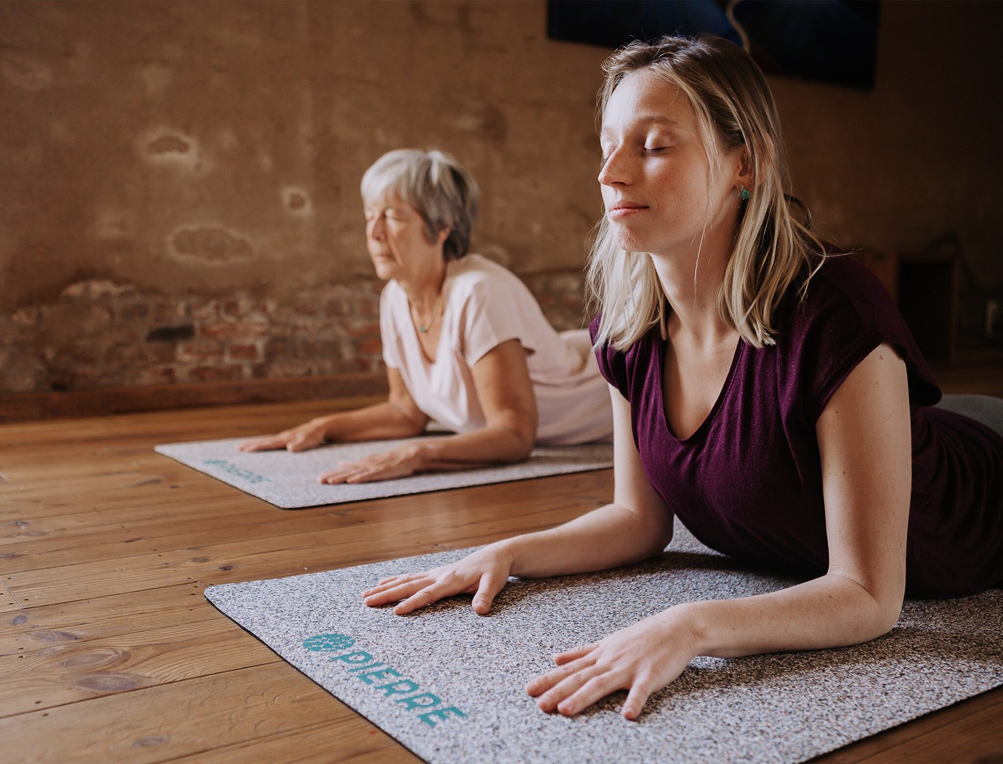 Yoga Practice on PIERRE Cork Mats