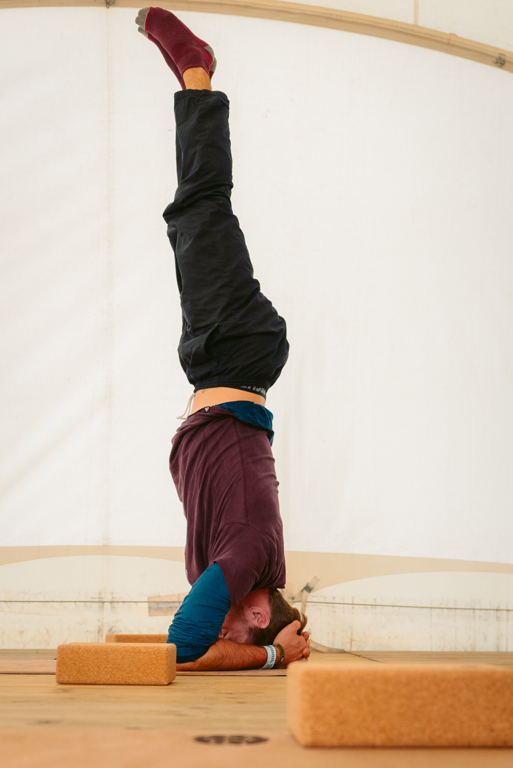 Rock Werchter Headstand Cork Block Support