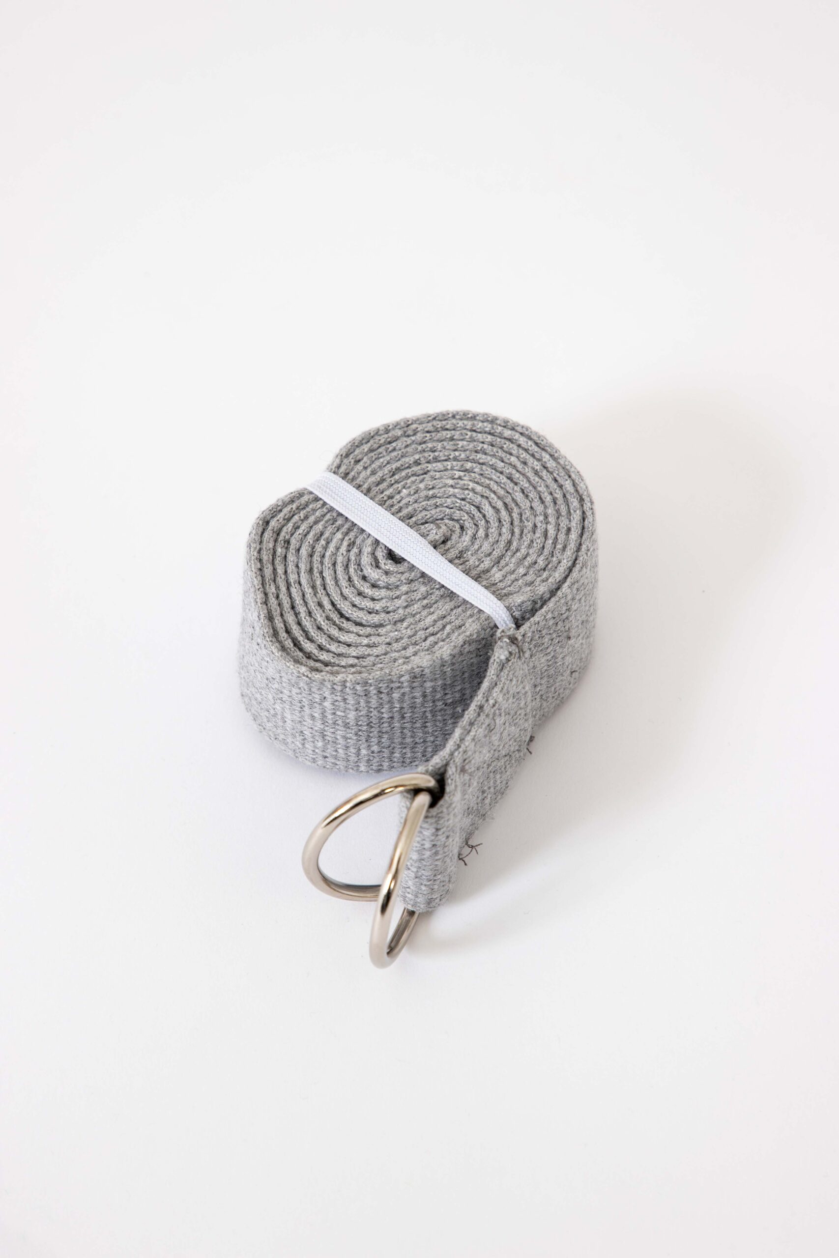 Gray Recycled Cotton Yoga Strap PIERRE