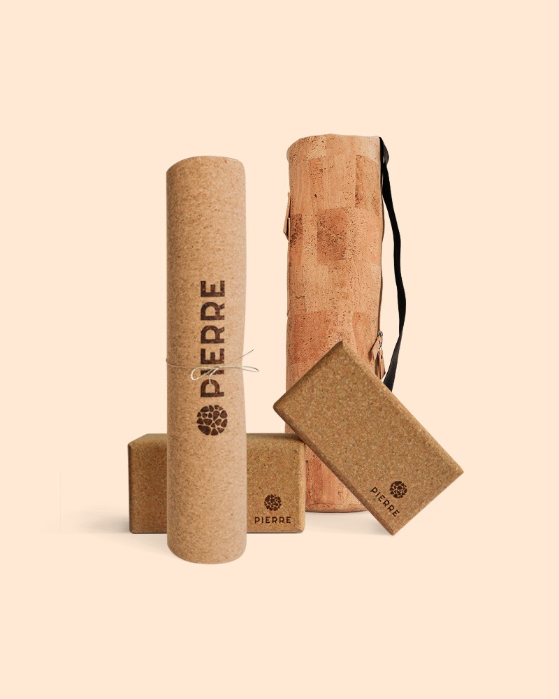 PIERRE Sustainable Cork Yoga Set