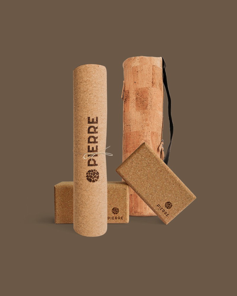 PIERRE Cork Yoga Equipment Set