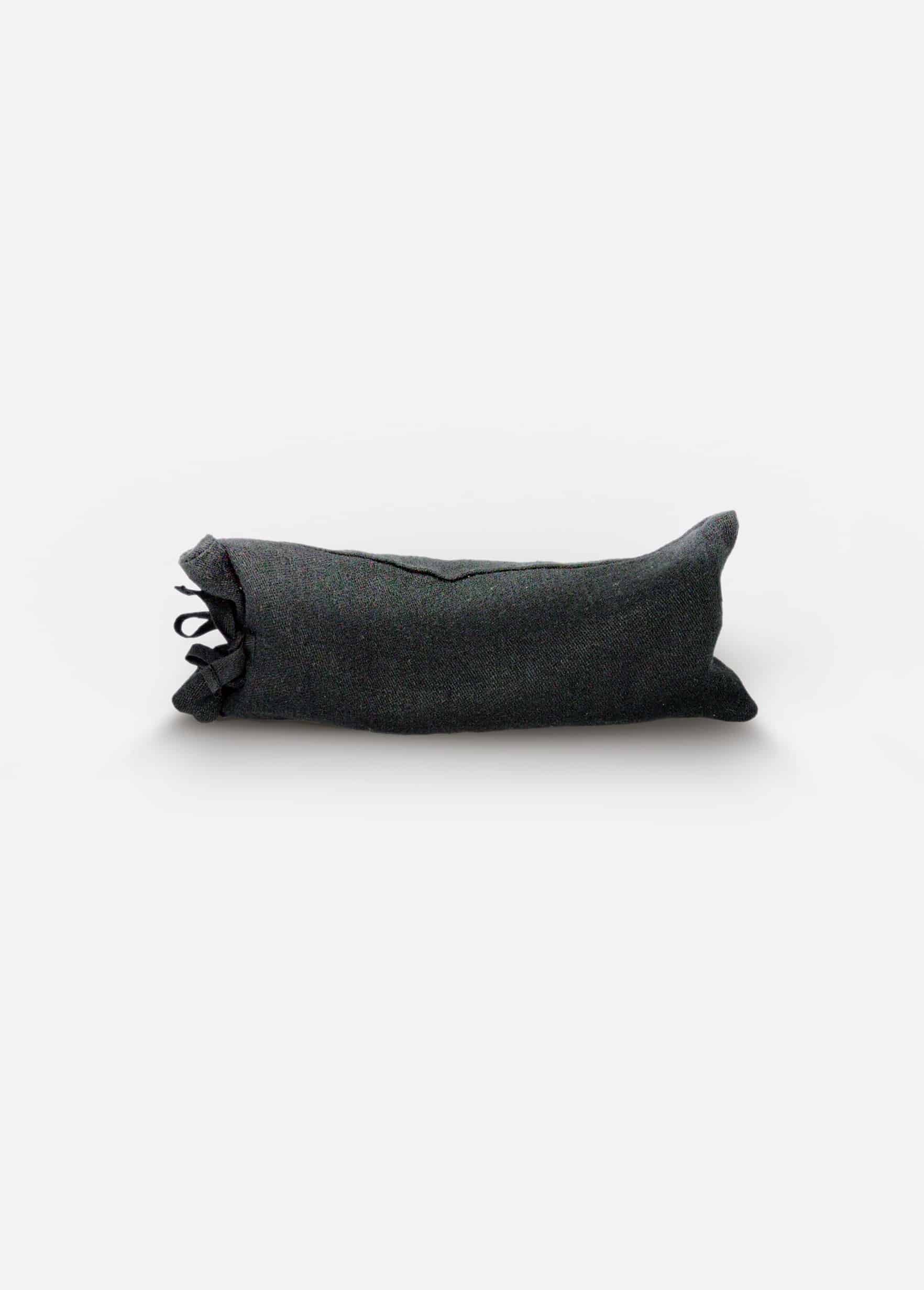 PIERRE Black Fabric Yoga Bolster