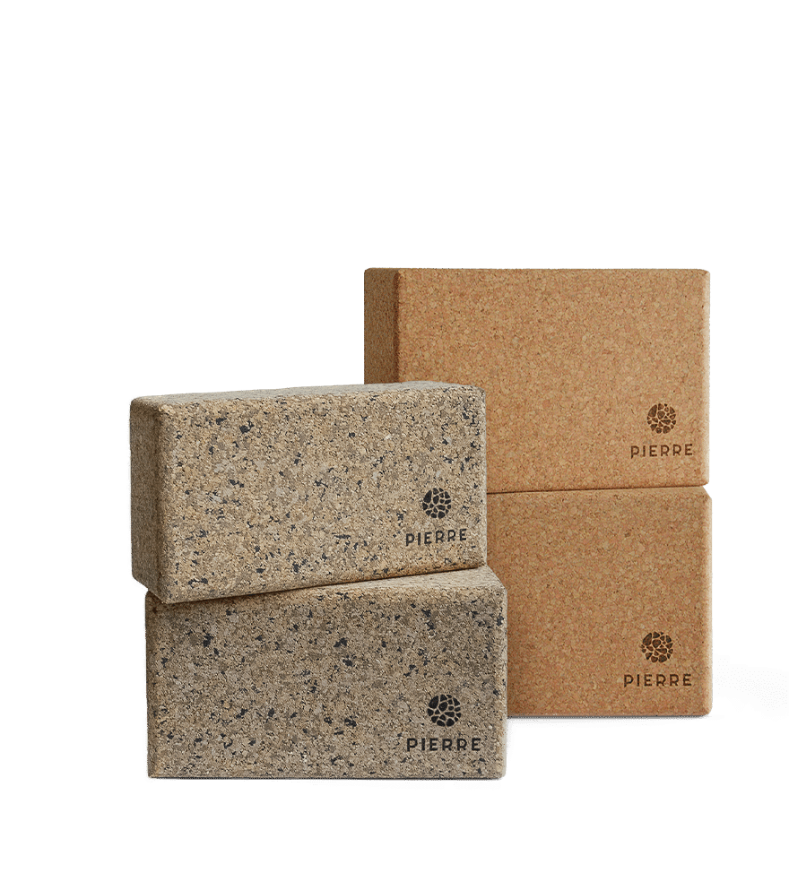 Recycled Cork Yoga Blocks By PIERRE