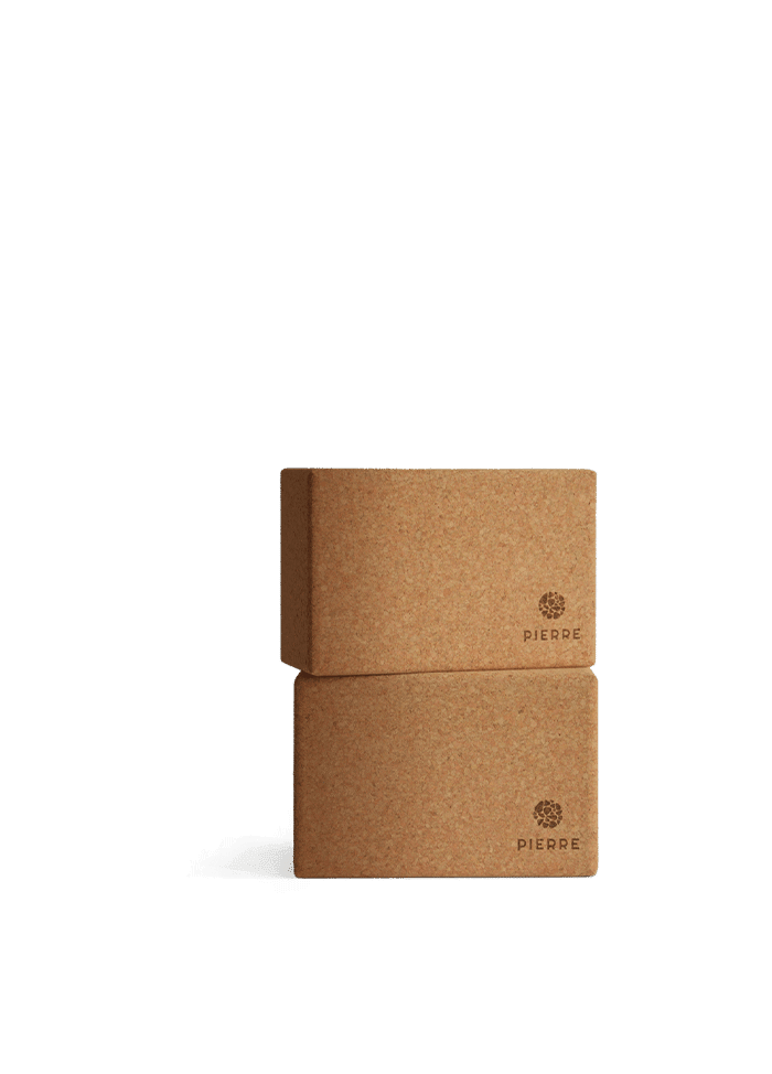 Natural Cork Yoga Blocks By PIERRE