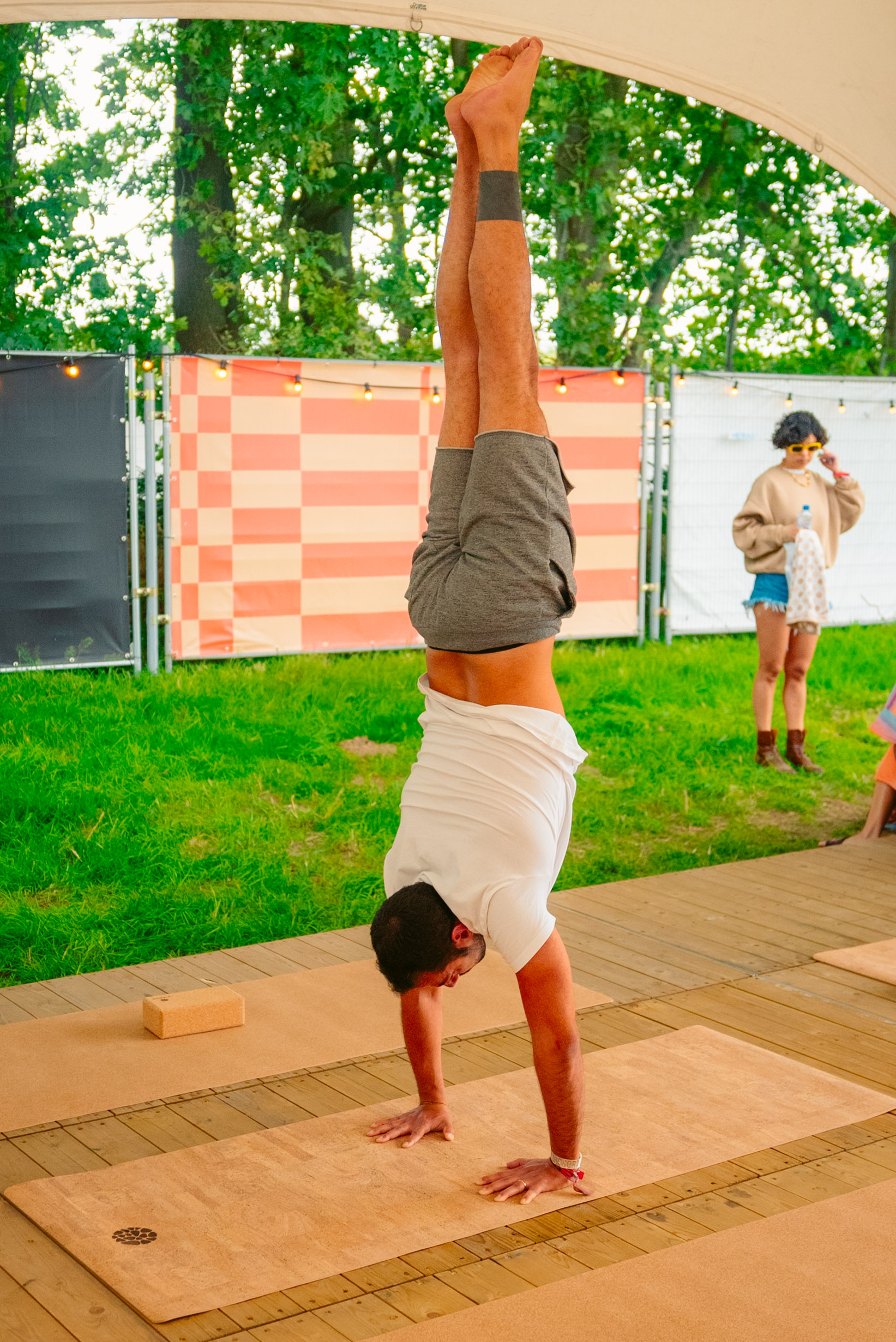 Rock Werchter Handstand Cork Mat Trees