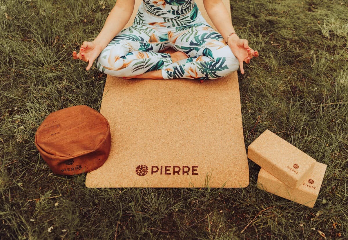 PIERRE Cork Yoga Mat And Blocks