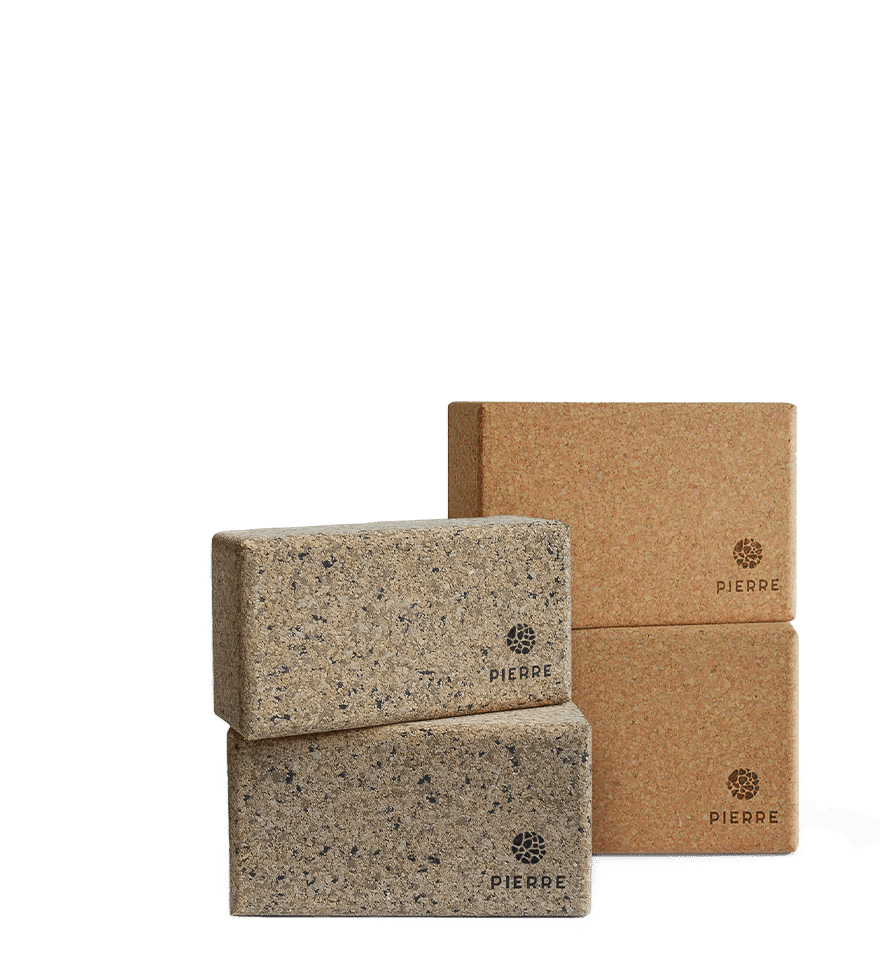 PIERRE Sustainable Cork Yoga Blocks