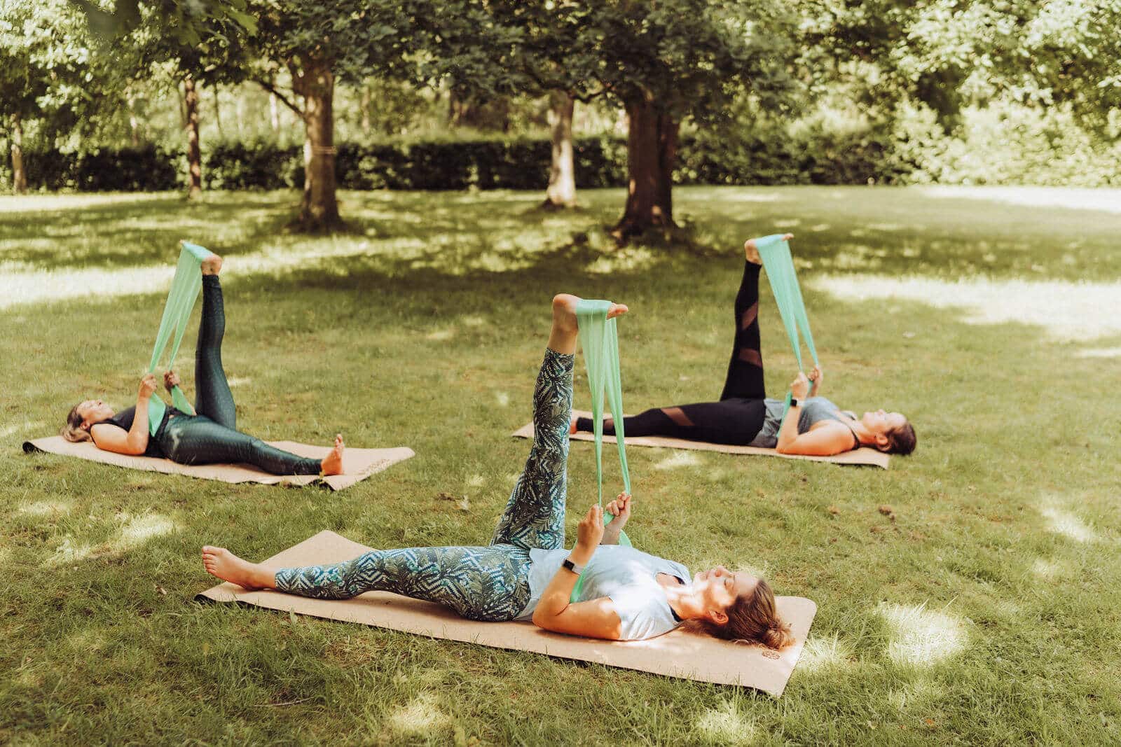 Yoga Practice On PIERRE Cork Mats