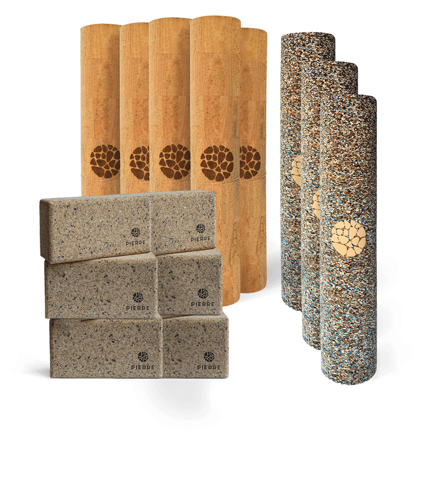 PIERRE Cork Mats and Blocks