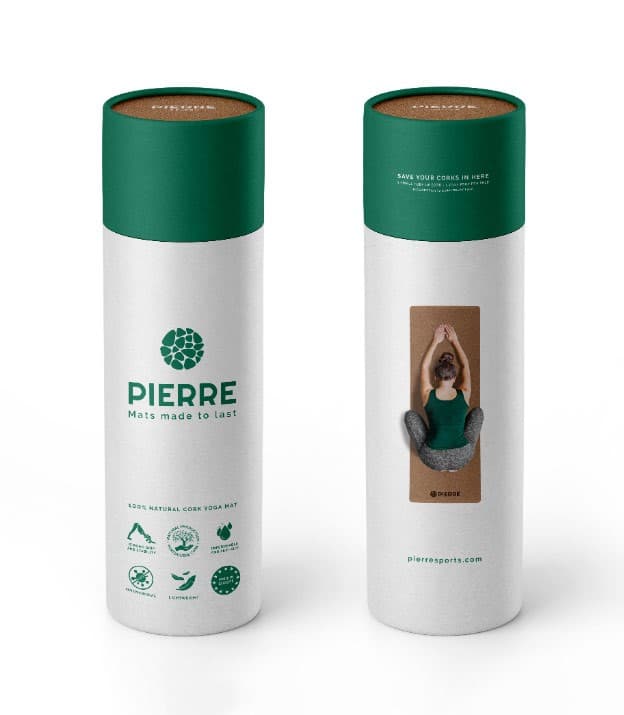 PIERRE Cork Yoga Mat Packaging