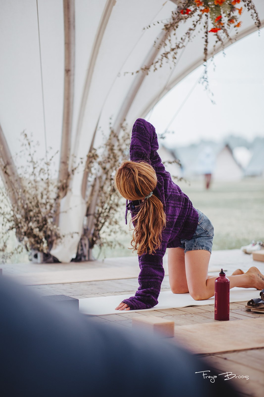 Festival Dome Forward Fold Purple Top