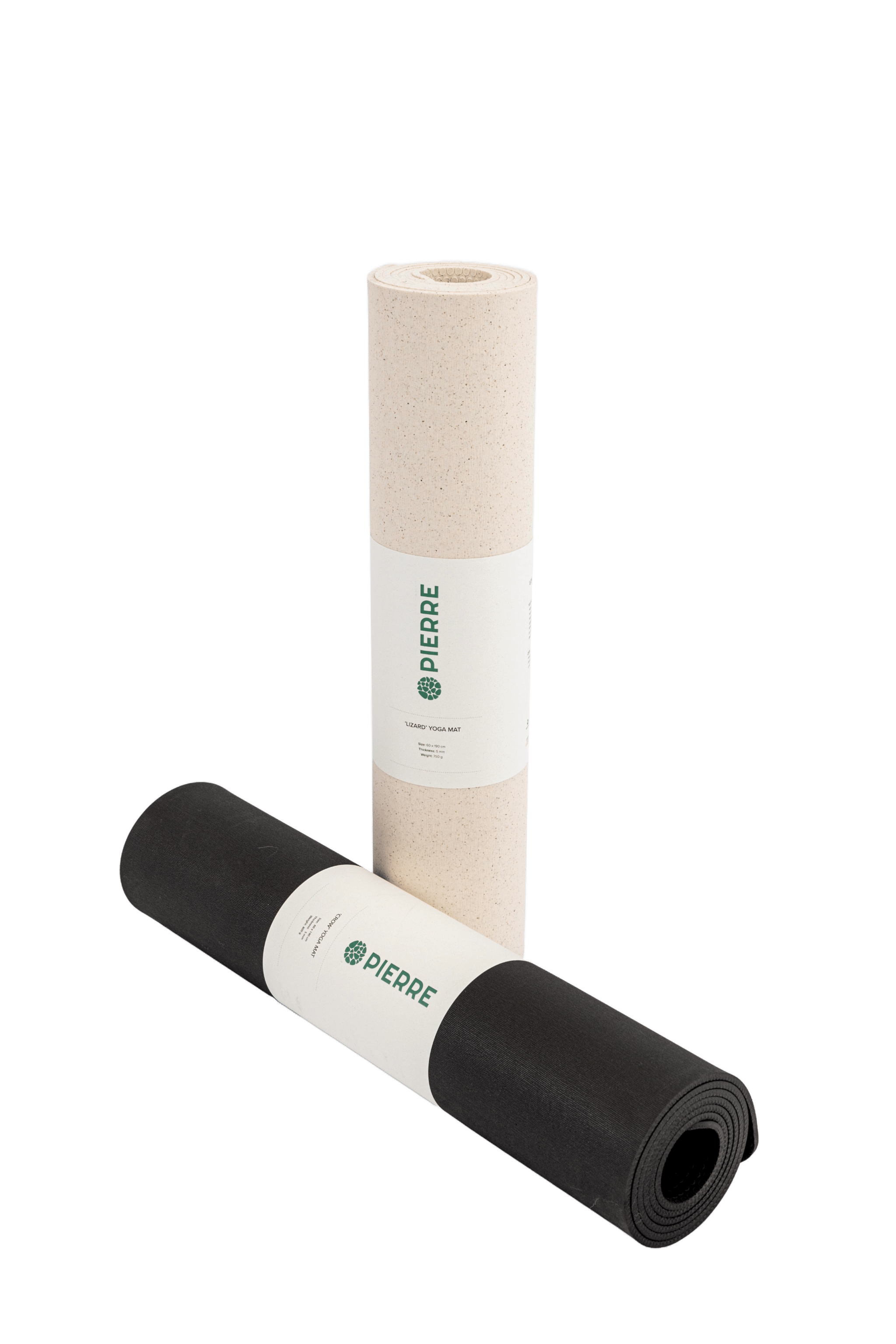 Rolled PIERRE Lizard And Crow Yoga Mats