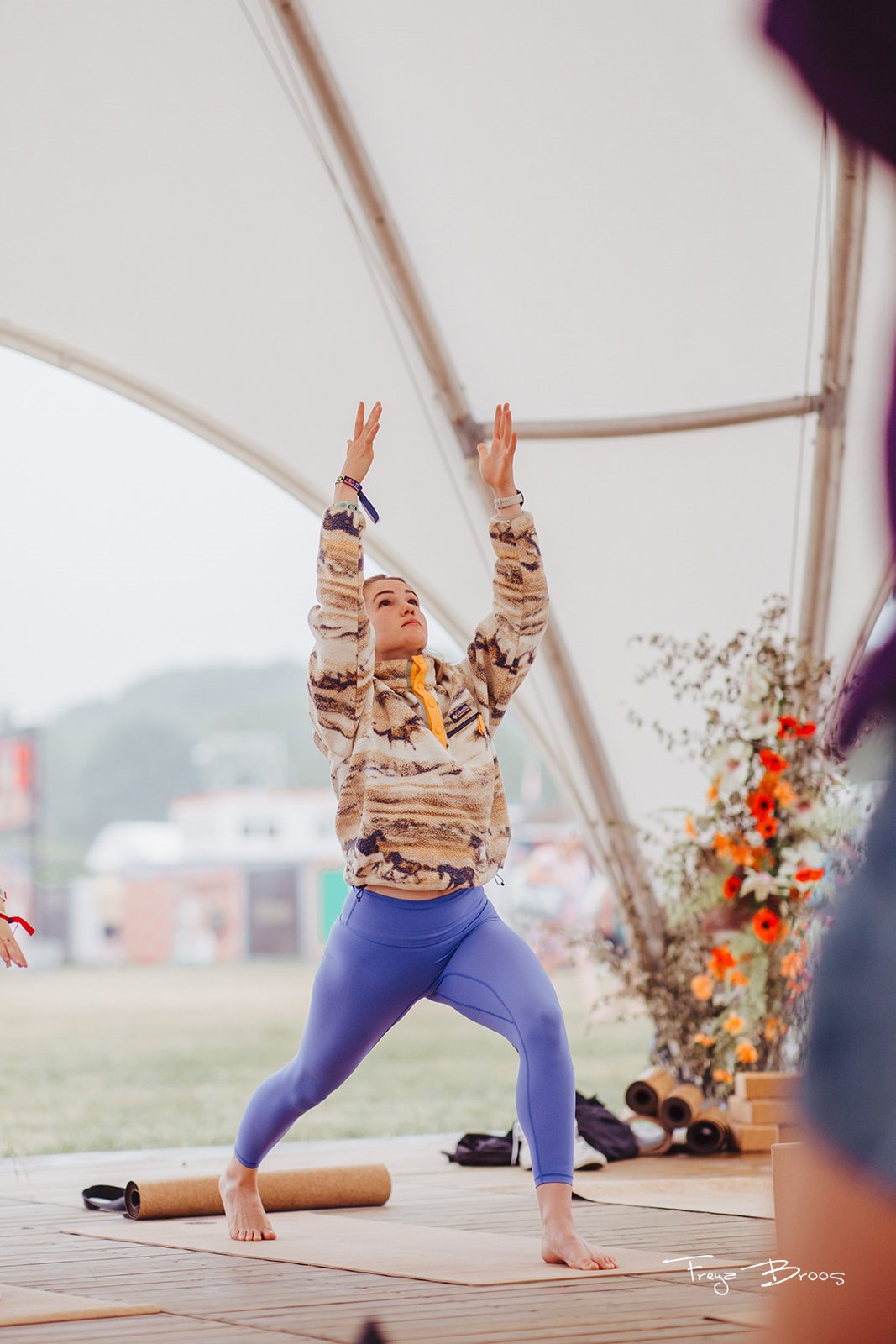 Festival Dome Warrior Pose Tent