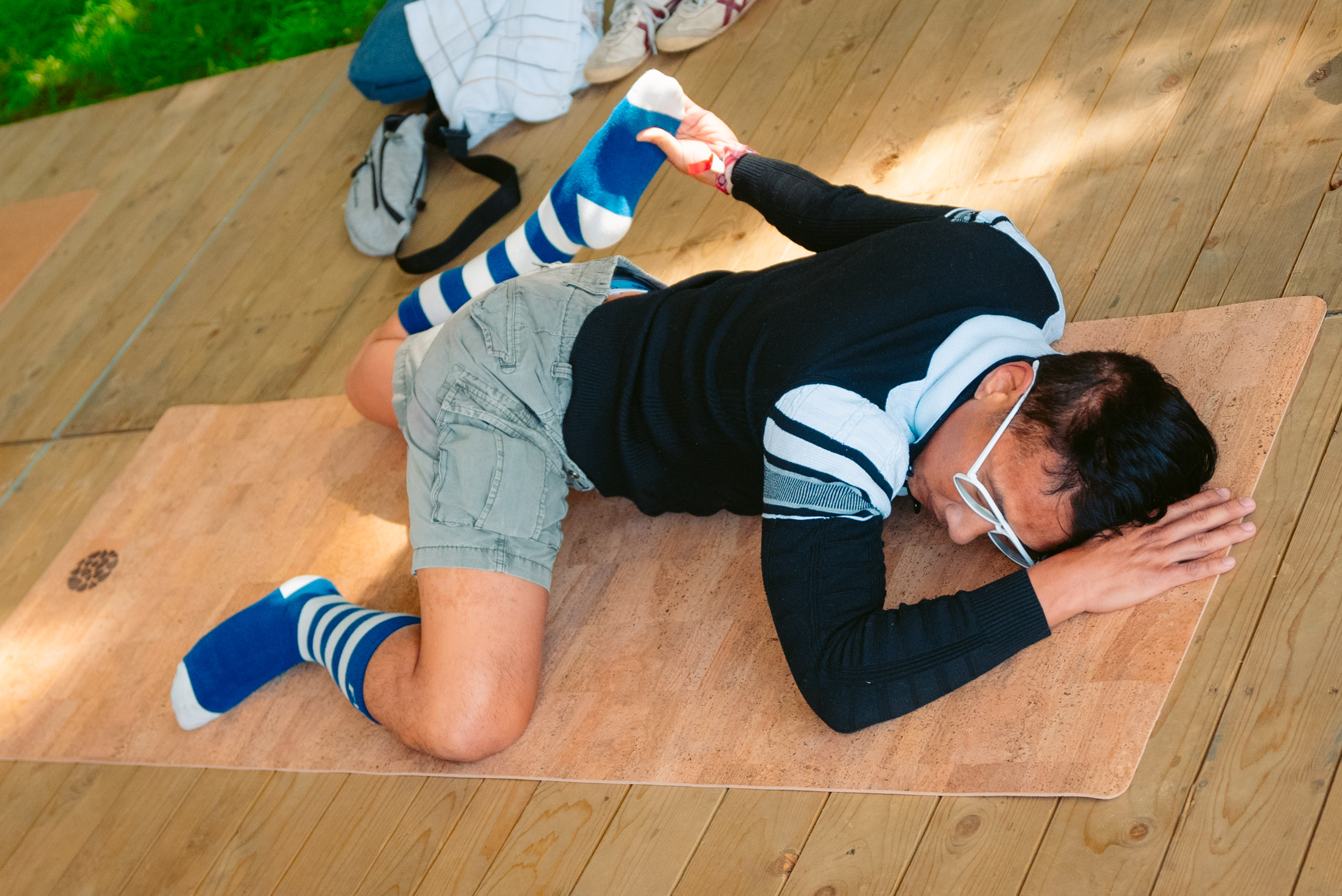 Rock Werchter Knee Hug Striped Socks