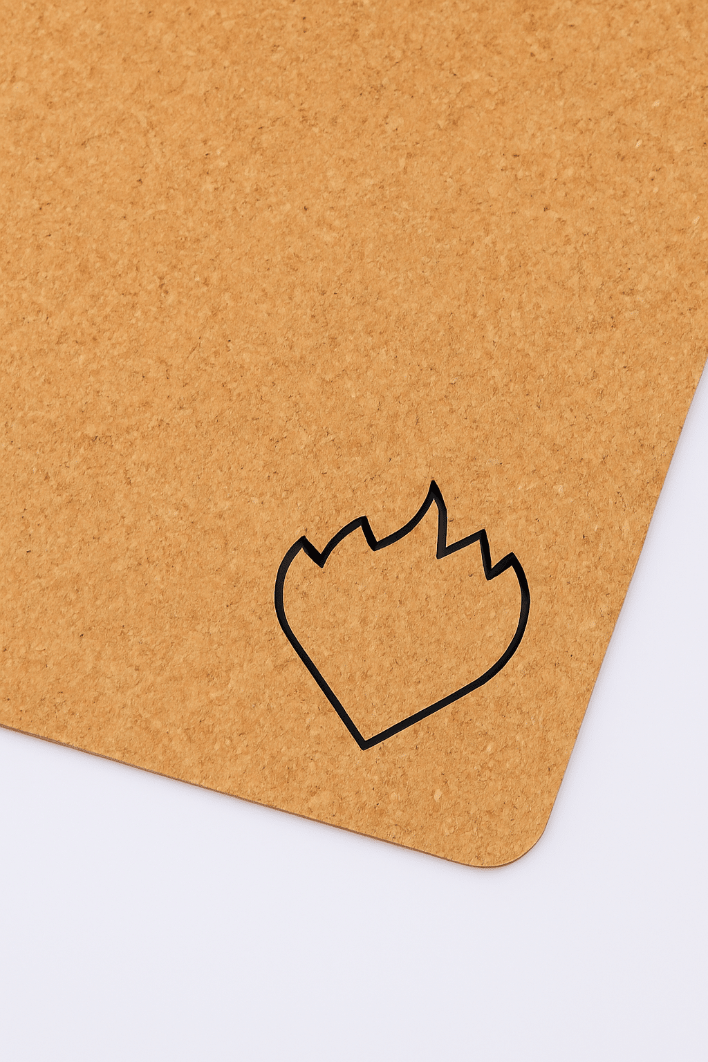 PIERRE Cork Mat Logo Detail