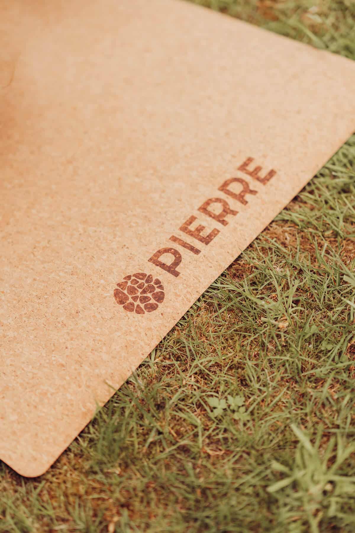 PIERRE Cork Yoga Mat On Grass